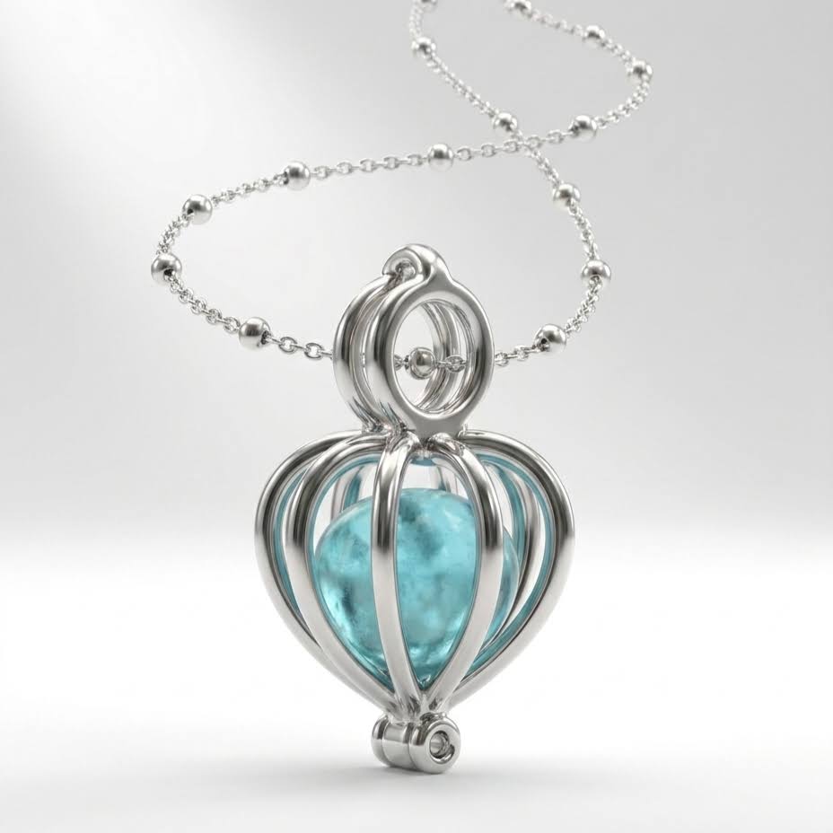 Glowing Moonstone Pendant Necklace