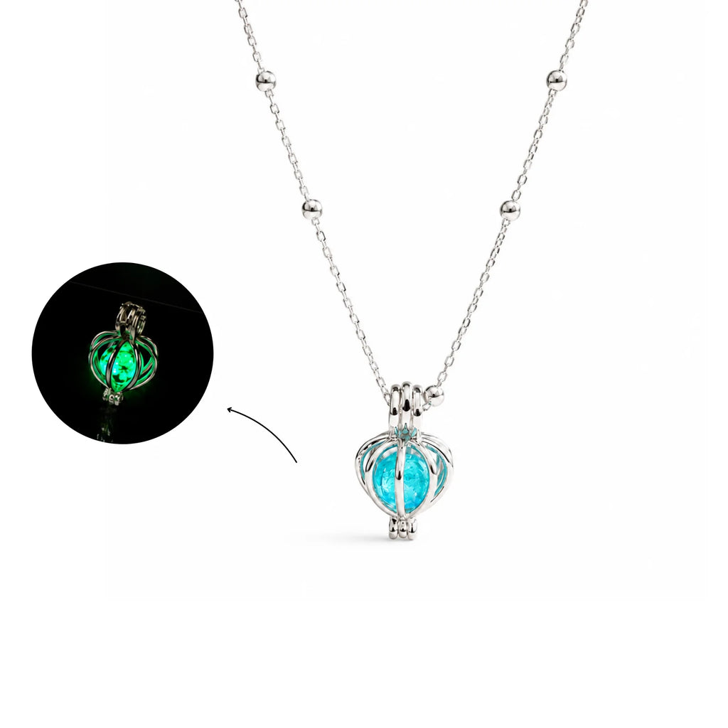 Glowing Moonstone Pendant Necklace