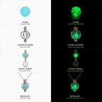 Glowing Moonstone Pendant Necklace