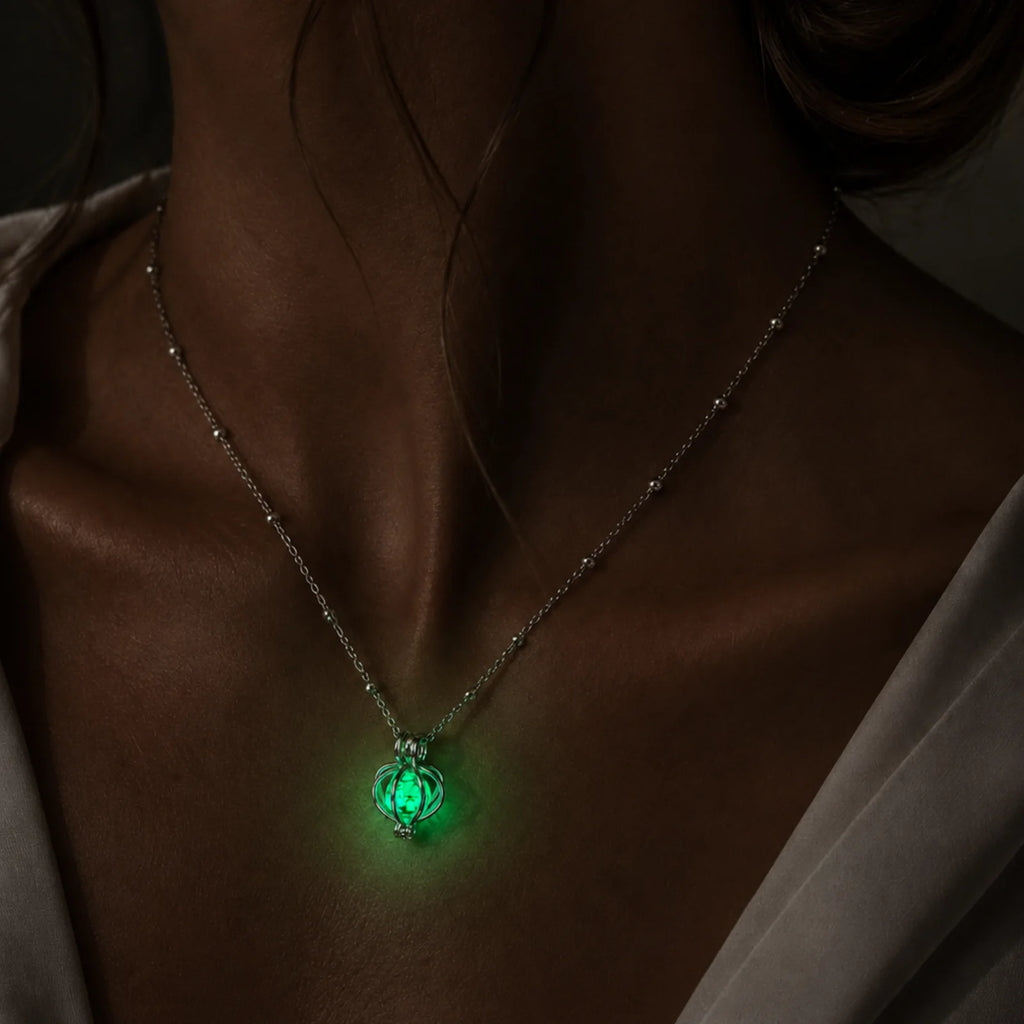Glowing Moonstone Pendant Necklace